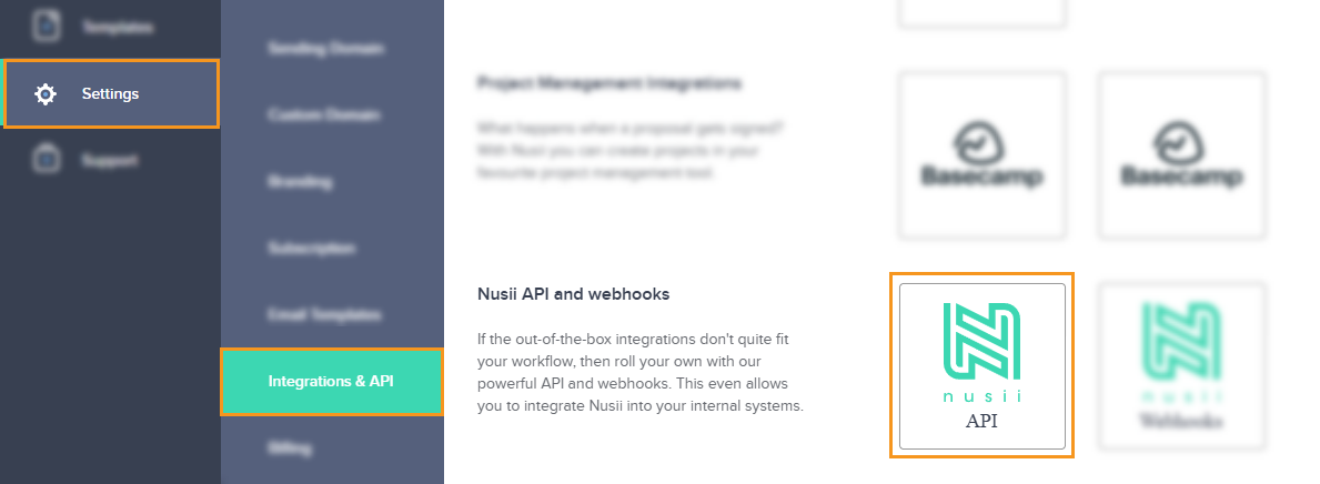 Nusii | Integration & API | API 