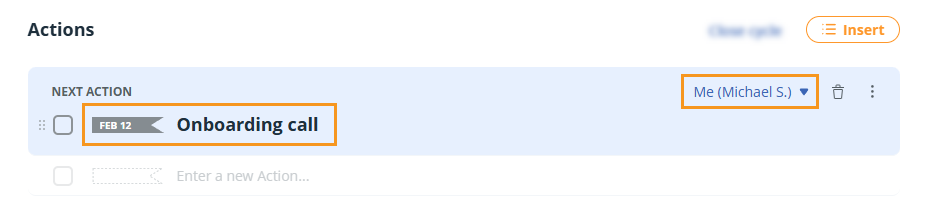 Contact profile | Reassign action