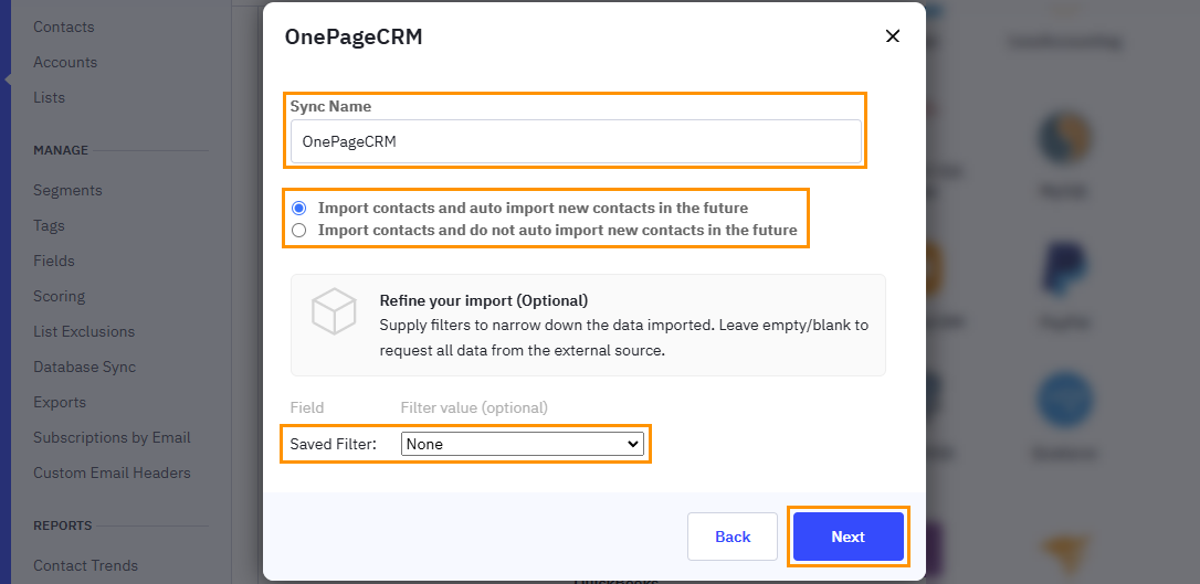 ActiveCampaign l Configure sync to lists in ActiveCampaign 