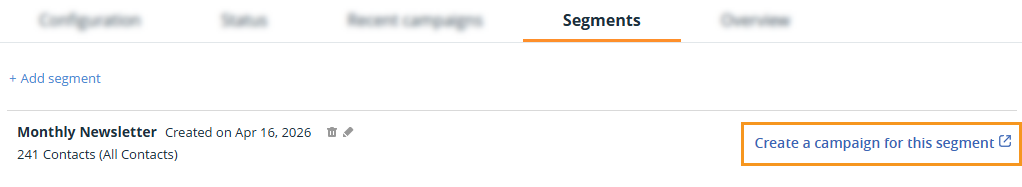 Mailchimp integration | Create a campaign