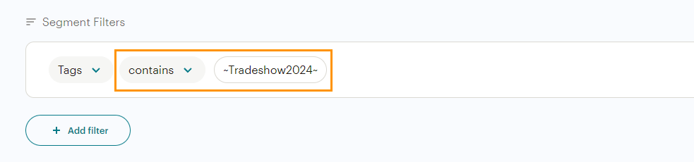 Mailchimp | Tag contains