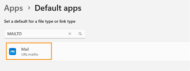 Windows | Apps | Default apps