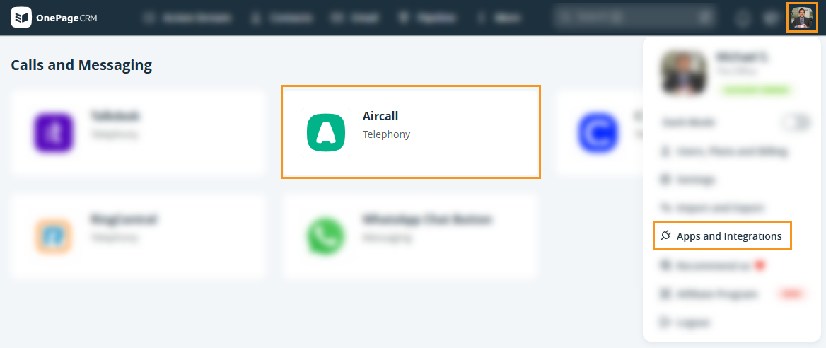 Apps and Integration | Aircall