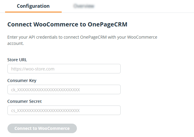 WooCommerce | Integration page | Connect to WooCommerce