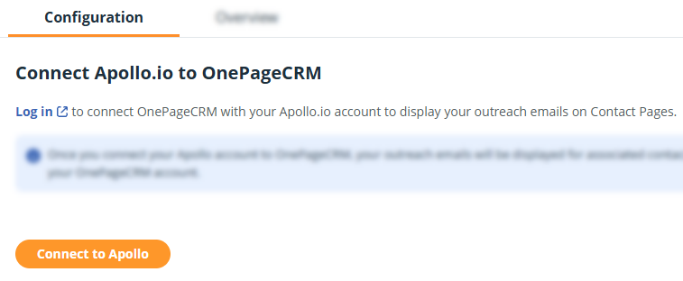 Apollo integration | Connect to Apollo