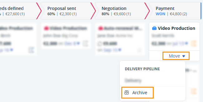 Pipeline | Sales Pipeline | Archive