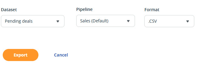Export deals to CSV/excel file