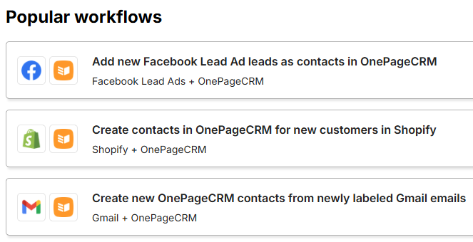 Zapier | Popular workflows