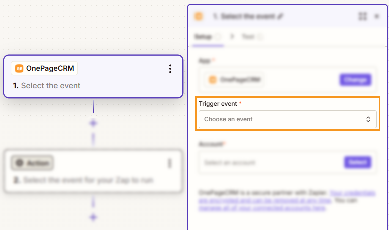 Zapier | Trigger event