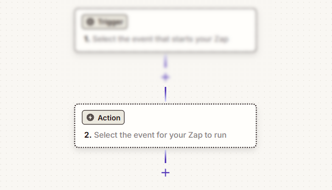 Zapier | Action field