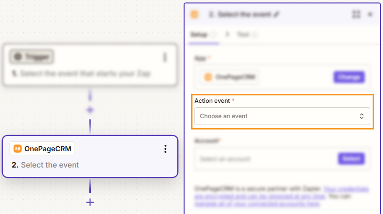 Zapier | Action event