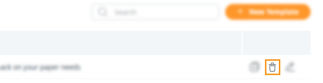 Emails | Templates | Delete template