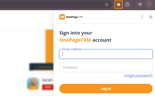 OnePageCRM | Lead Clipper | Sign in
