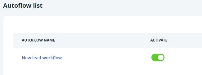 Autoflow | Enable