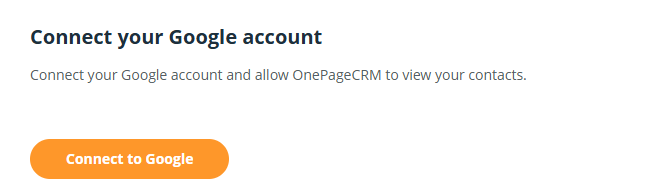 Import | Connect to Google