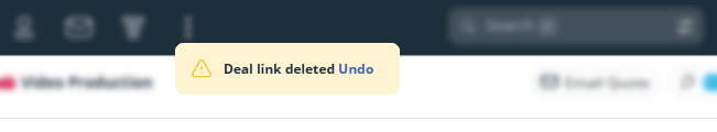 Contact | Deal | Undo unlink