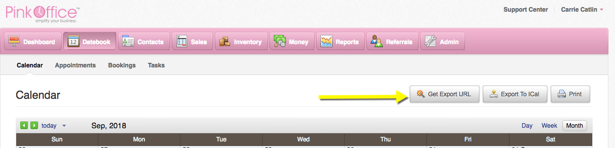 Can I Export My Calendar To Google Or Ical Pink Office