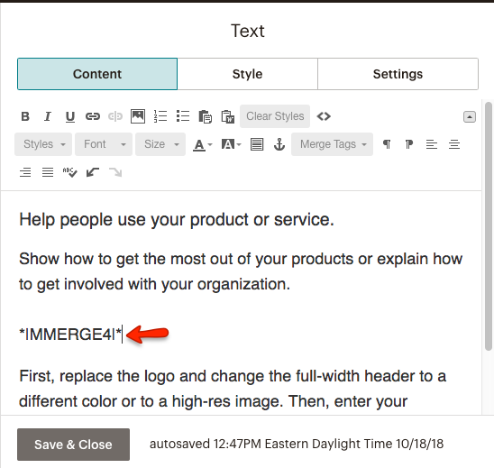 MailChimp dating