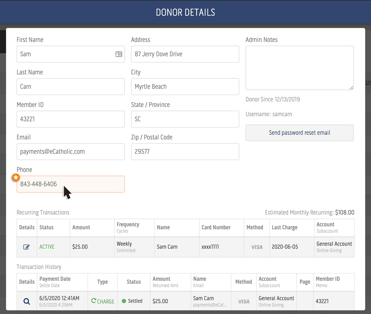How to help donors when their recurring donation is about to expire eCatholic Help Center