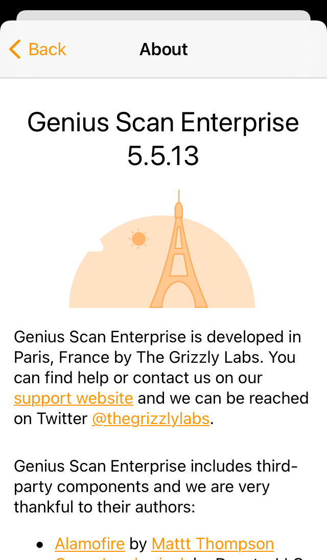 How to check which version of Genius Scan (Basic, +, or Enterprise) you