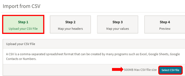 How to Upload a CSV File