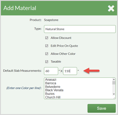 Material Details
