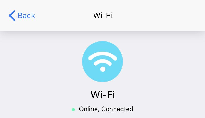 Connection status