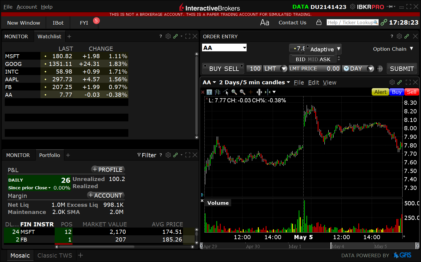 Interactive Brokers Integration - Scanz