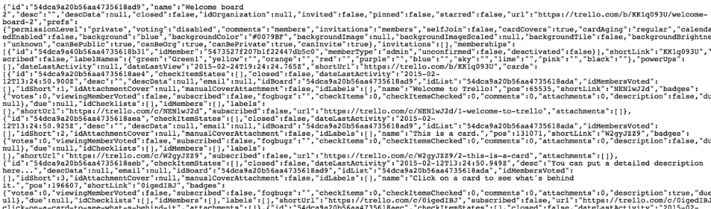 messy json screenshot