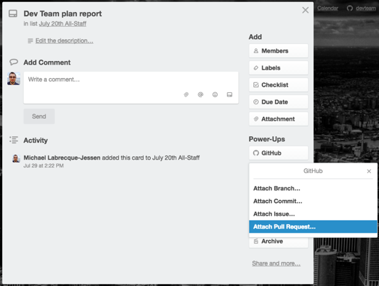 Using The Github Power Up Trello Help