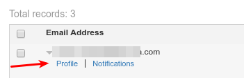 In the "pop-down" after clicking, click on "Profile".