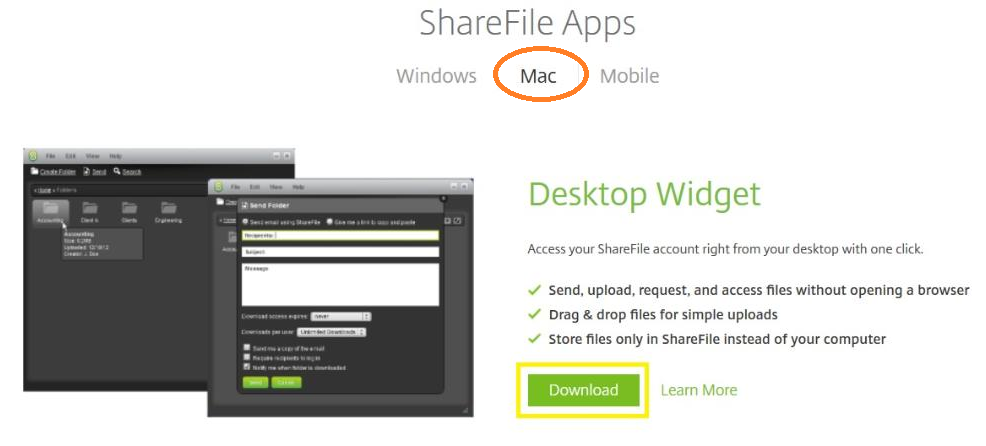 sharefile sync for mac download