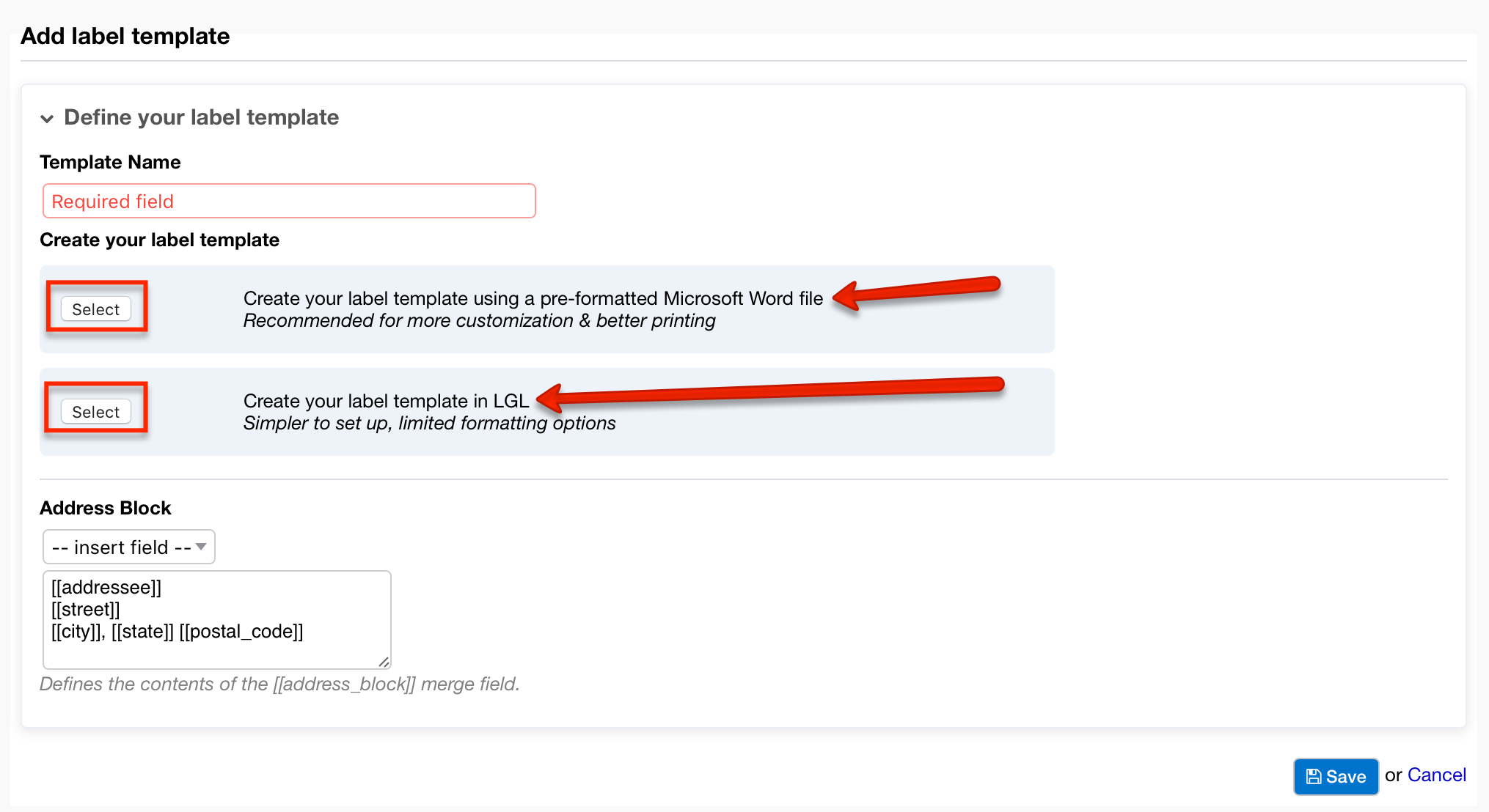 how to use a microsoft word label templates