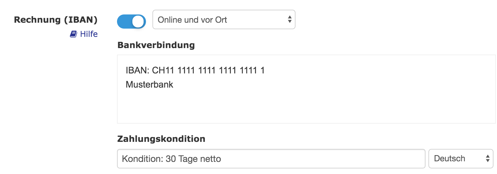 Kauf auf Rechnung (IBAN) EGUMA Support