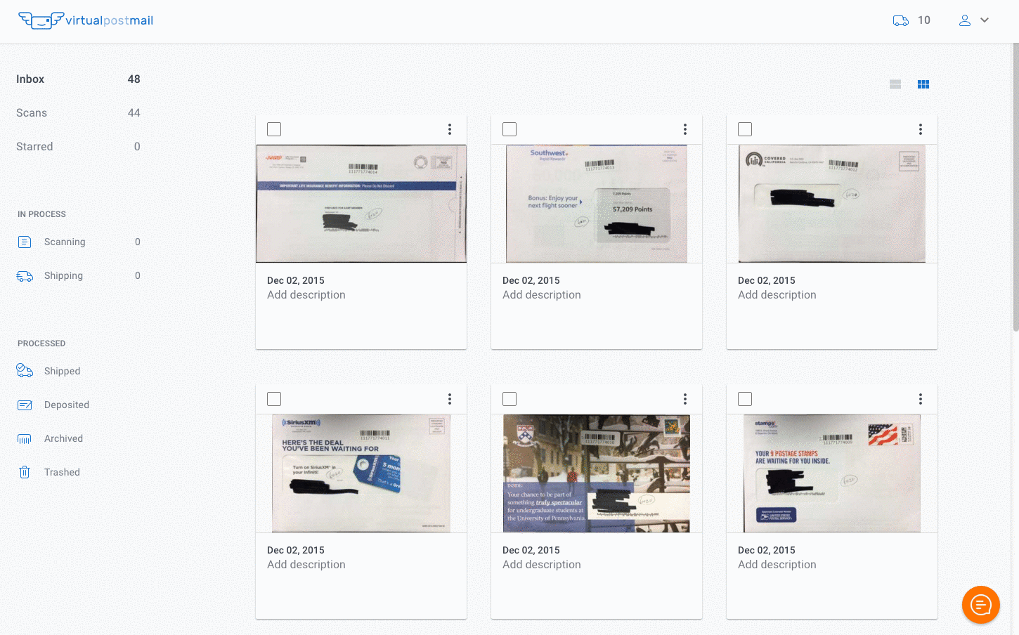 Guide to Creating a Shipping Request VirtualPostMail