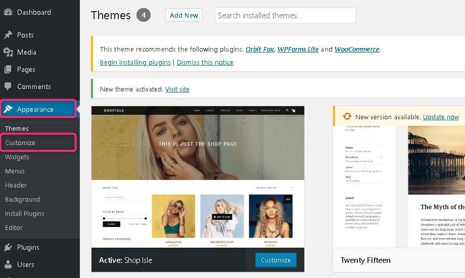Shopisle Documentation Wordpress Org Themeisle Docs