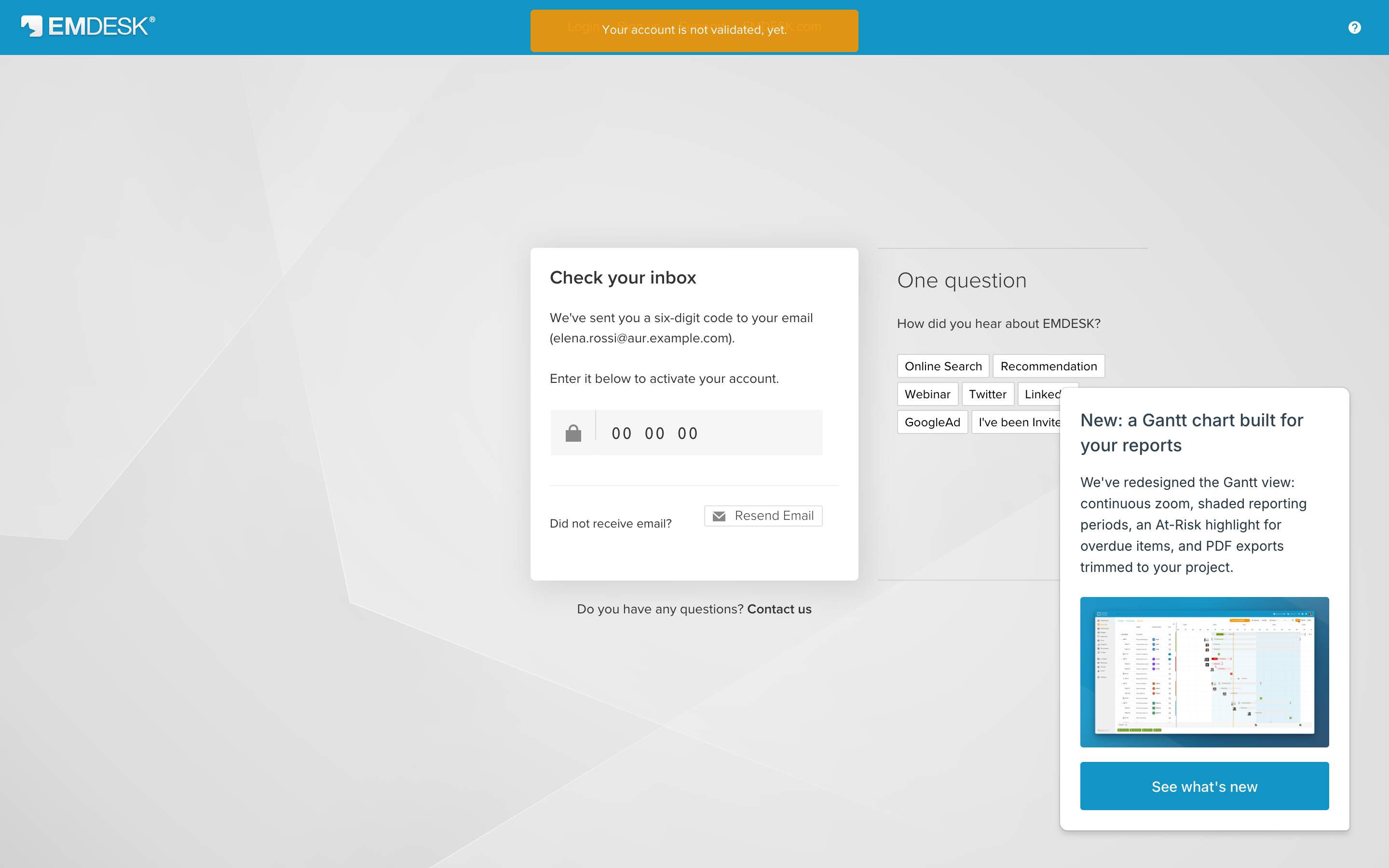 Account verification issues