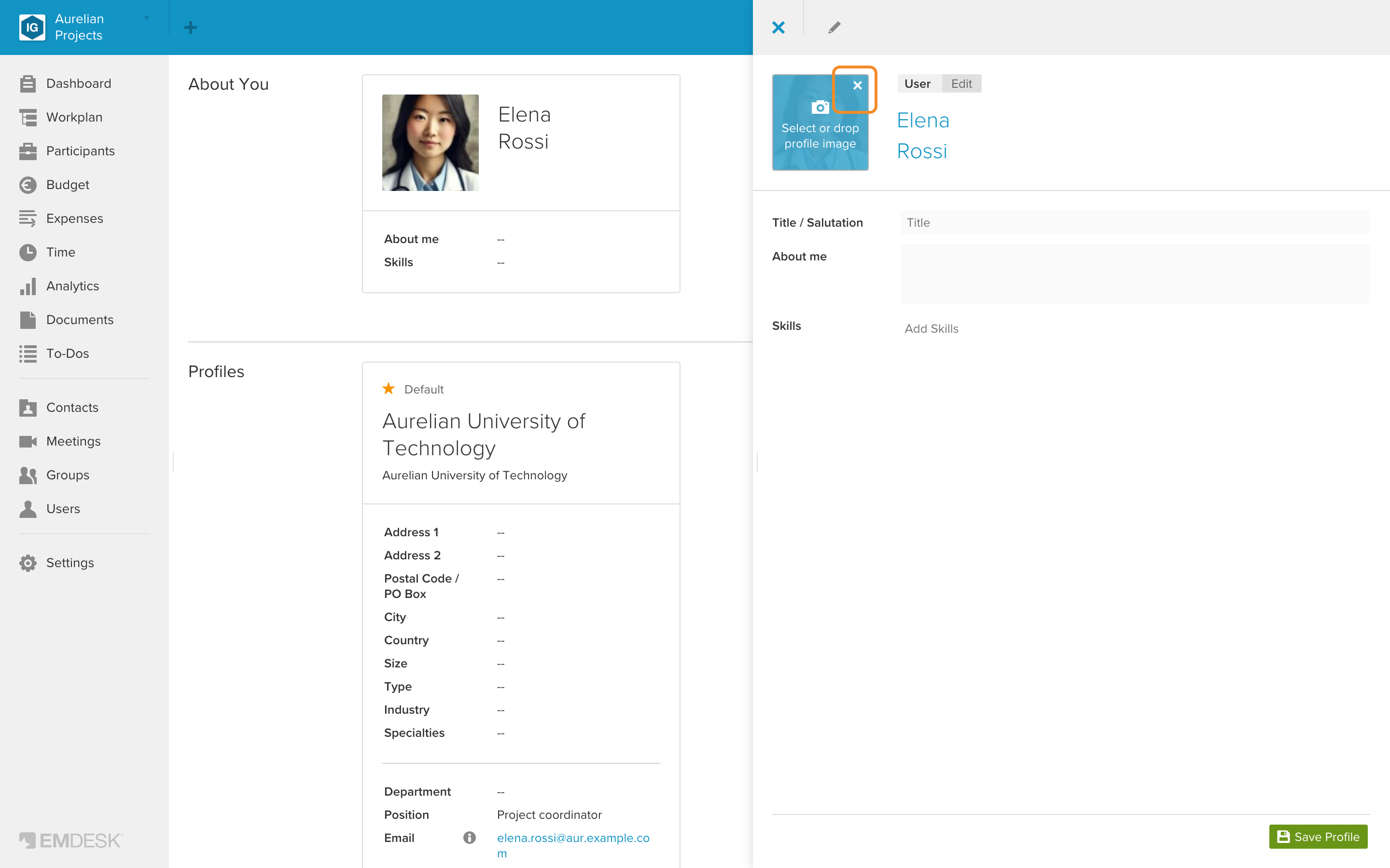 Upload a profile photo
