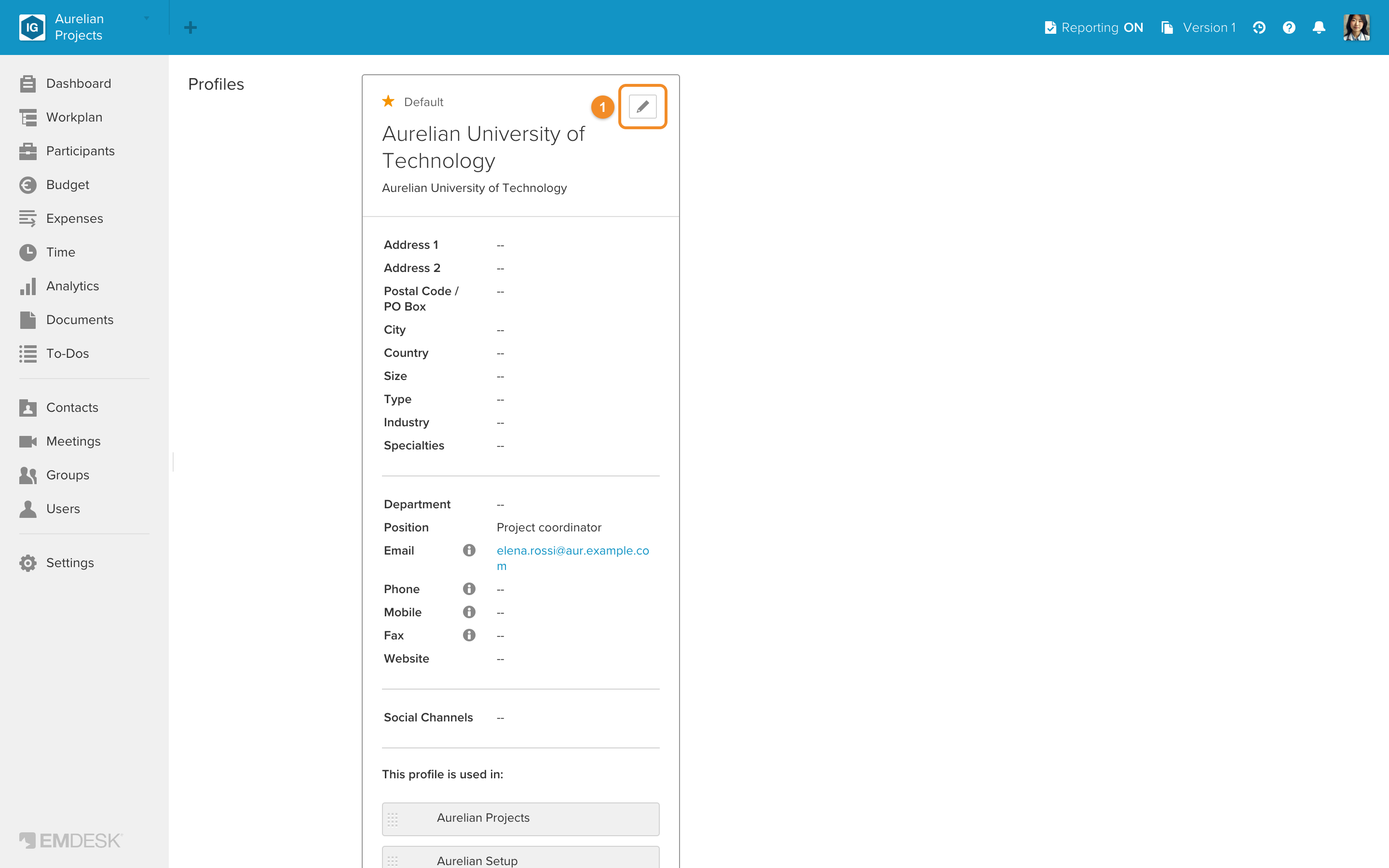 Change email address for notifications