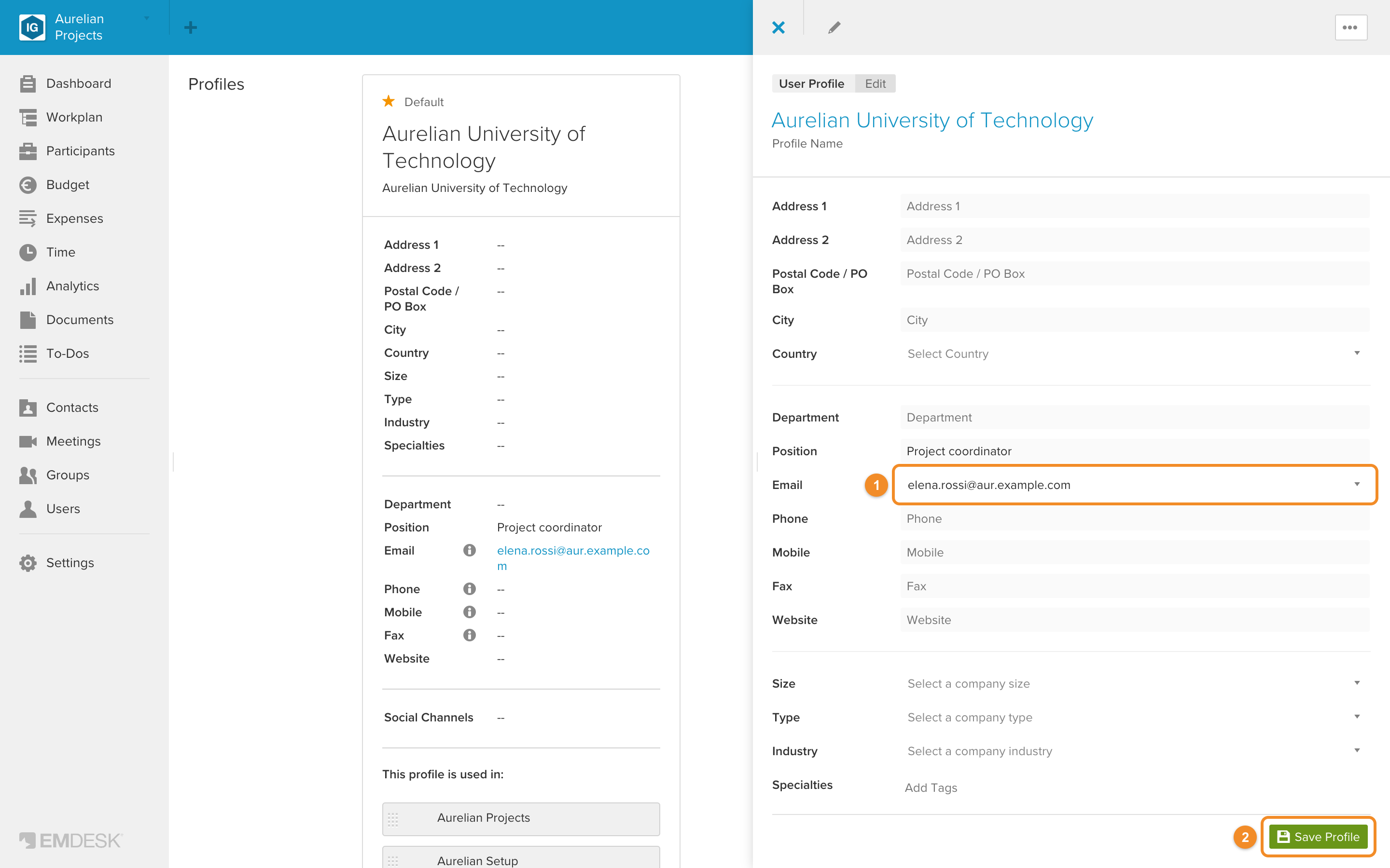Manage your profiles
