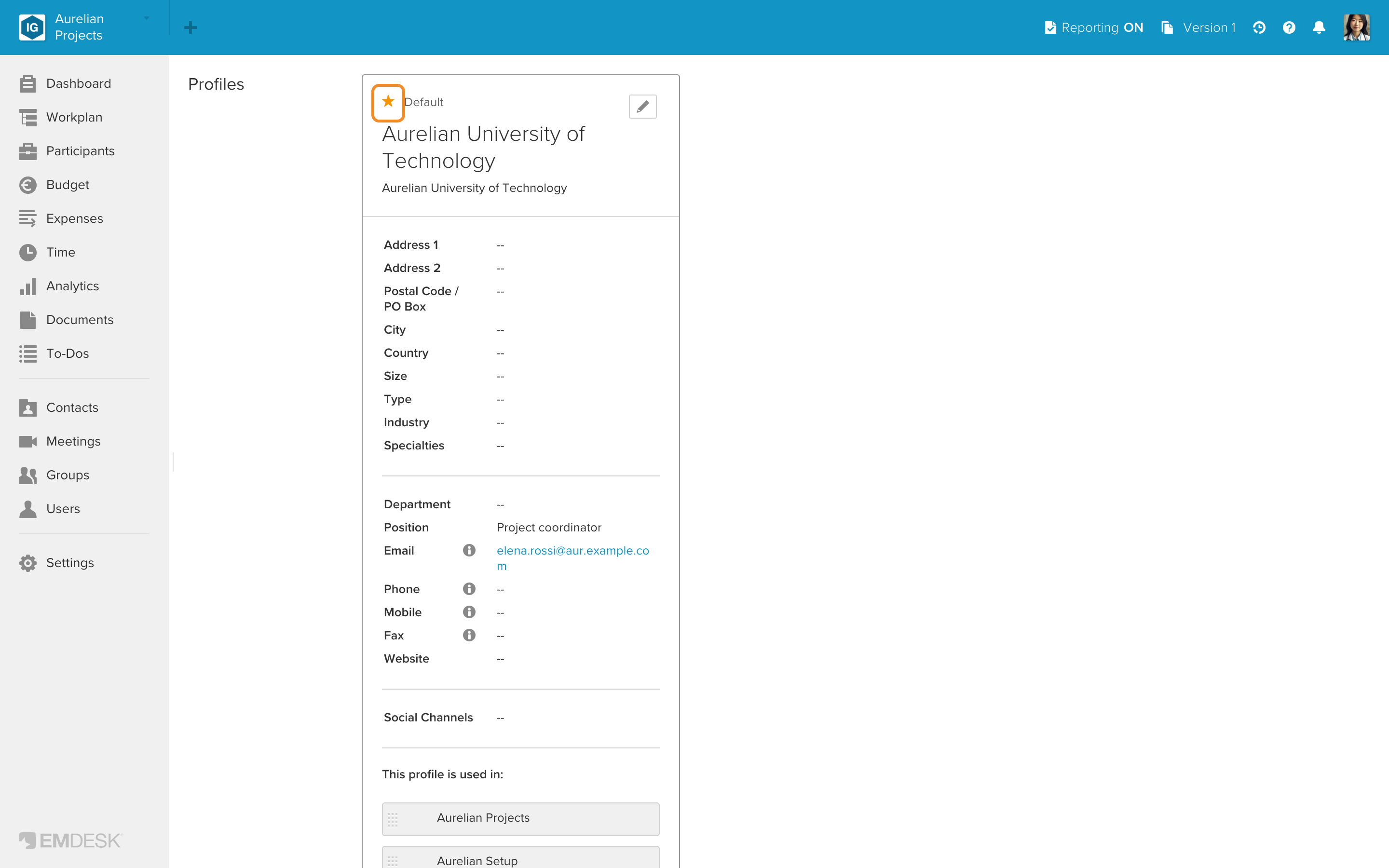 Manage your profiles