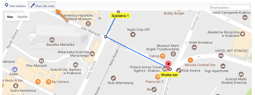 Tool for drawing routes - WordPress + Map Show Route Between Markers