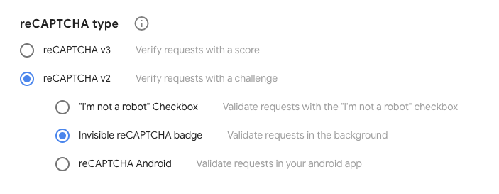 Choosing reCaptcha v2 type - WordPress Plugin for Member Directory