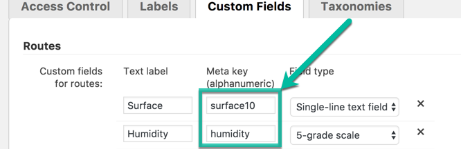 Where to find the custom field metakey - Travel Map Plugin