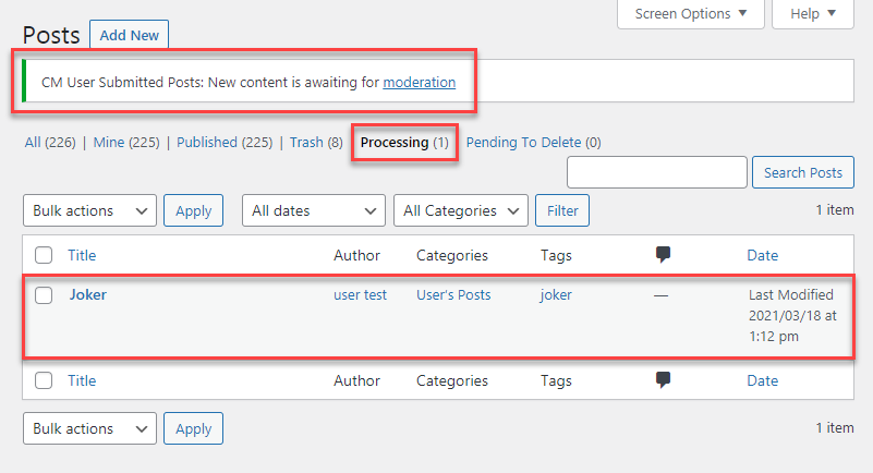 WordPress User Submitted Posts - Use Case - How to Let Your Users Submit  Posts Without Accessing the Site Backend - CreativeMinds Products  Documentation