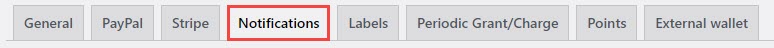 Notifications tab - WordPress Point System
