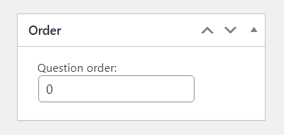 Defining the question order - WordPress Exam Plugin With Timer