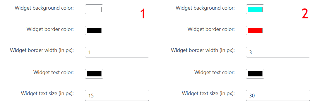 Widget style settings - WordPress Paywall Plugin