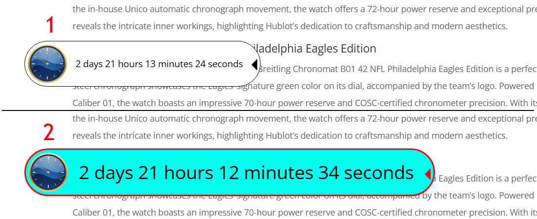 Examples of different widget styles - Paywall Plugin WordPress