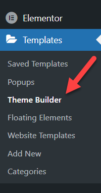 Navigation to the theme builder - WordPress Knowledge Base Plugin